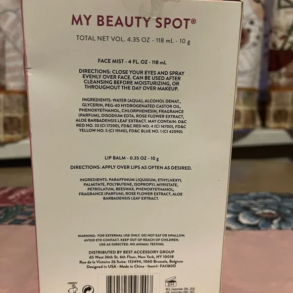 Bliss mood enhancing aromatherapy face mist & lip balm with rose + aloe. NIB - Picture 2 of 2